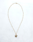Dalmatian Jasper Heart Necklace for Personal Development