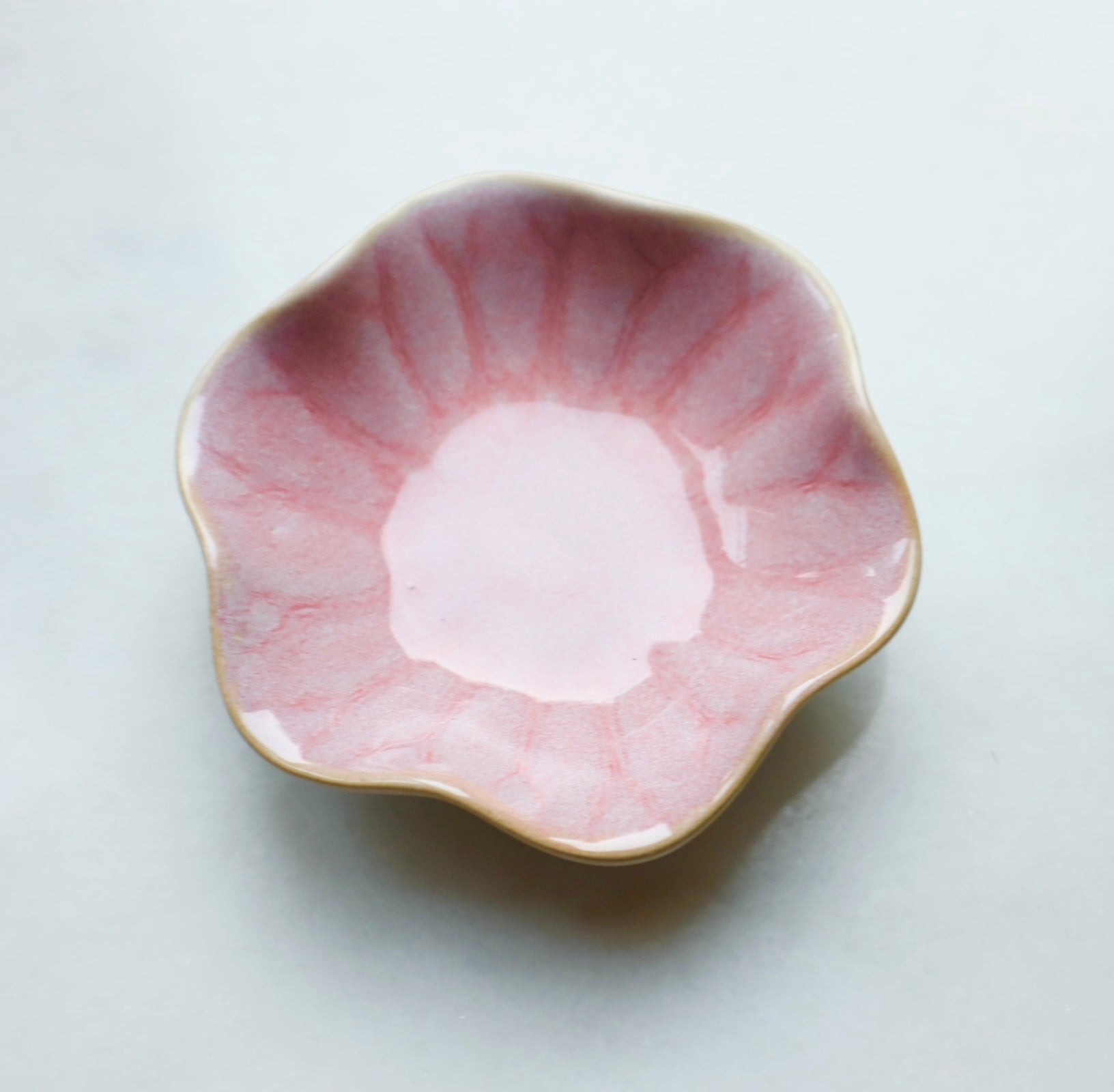 Pink Flower Jewellery Bowl