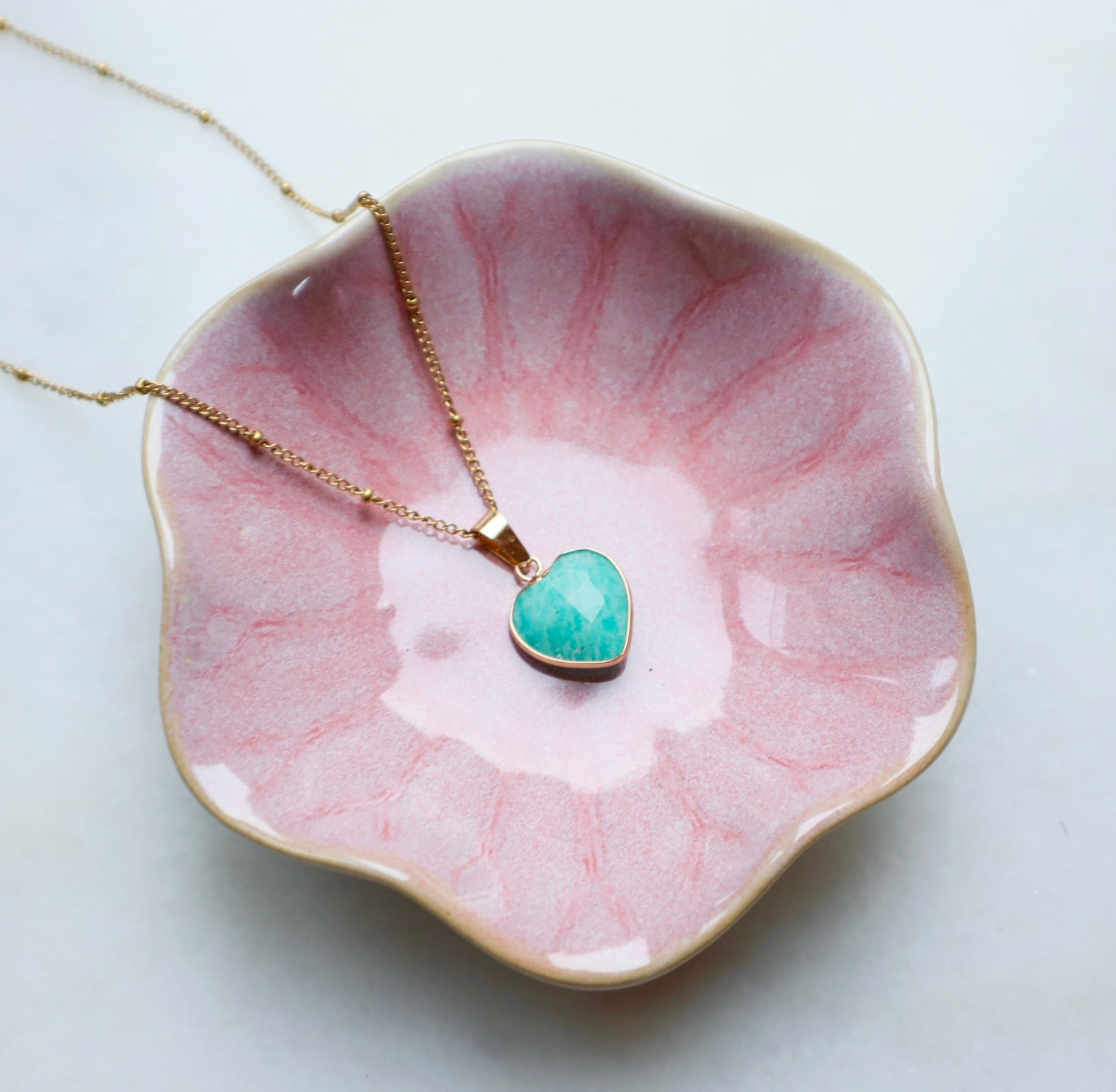 Pink Flower Jewellery Bowl