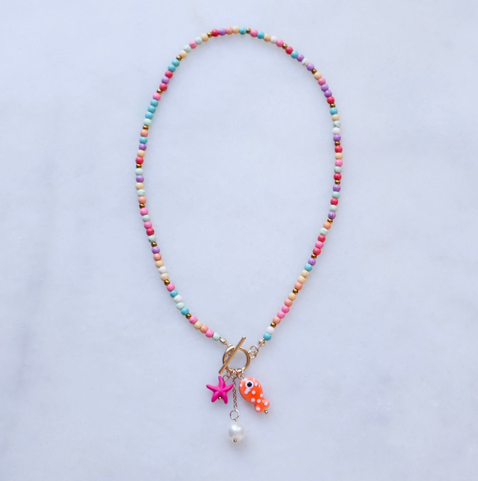 The Amalfi Necklace - Pink