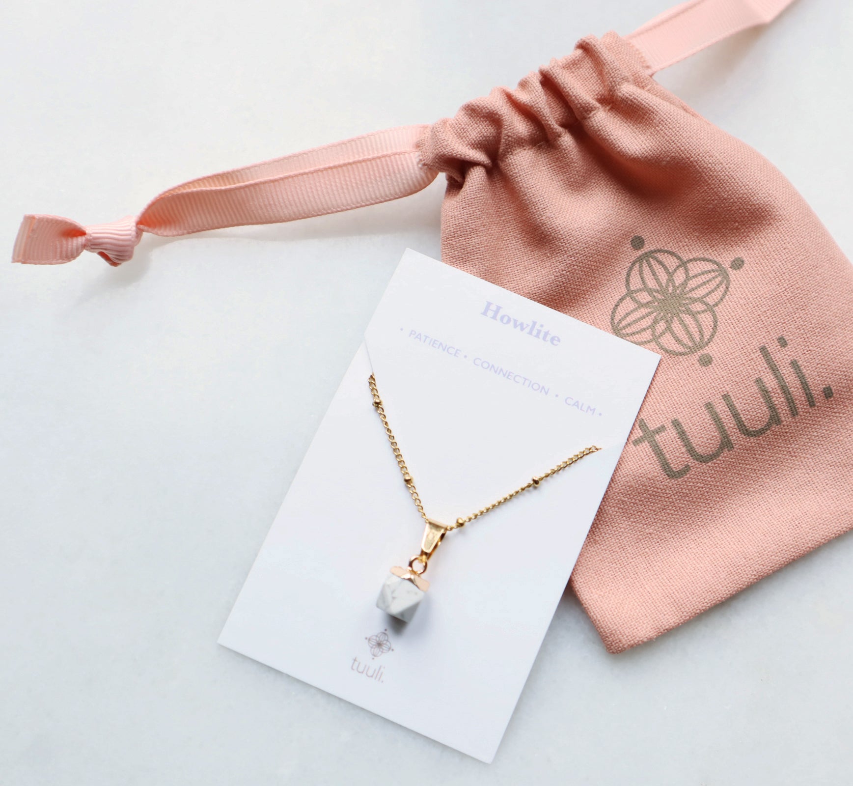 Howlite Necklace for Calm & Patience