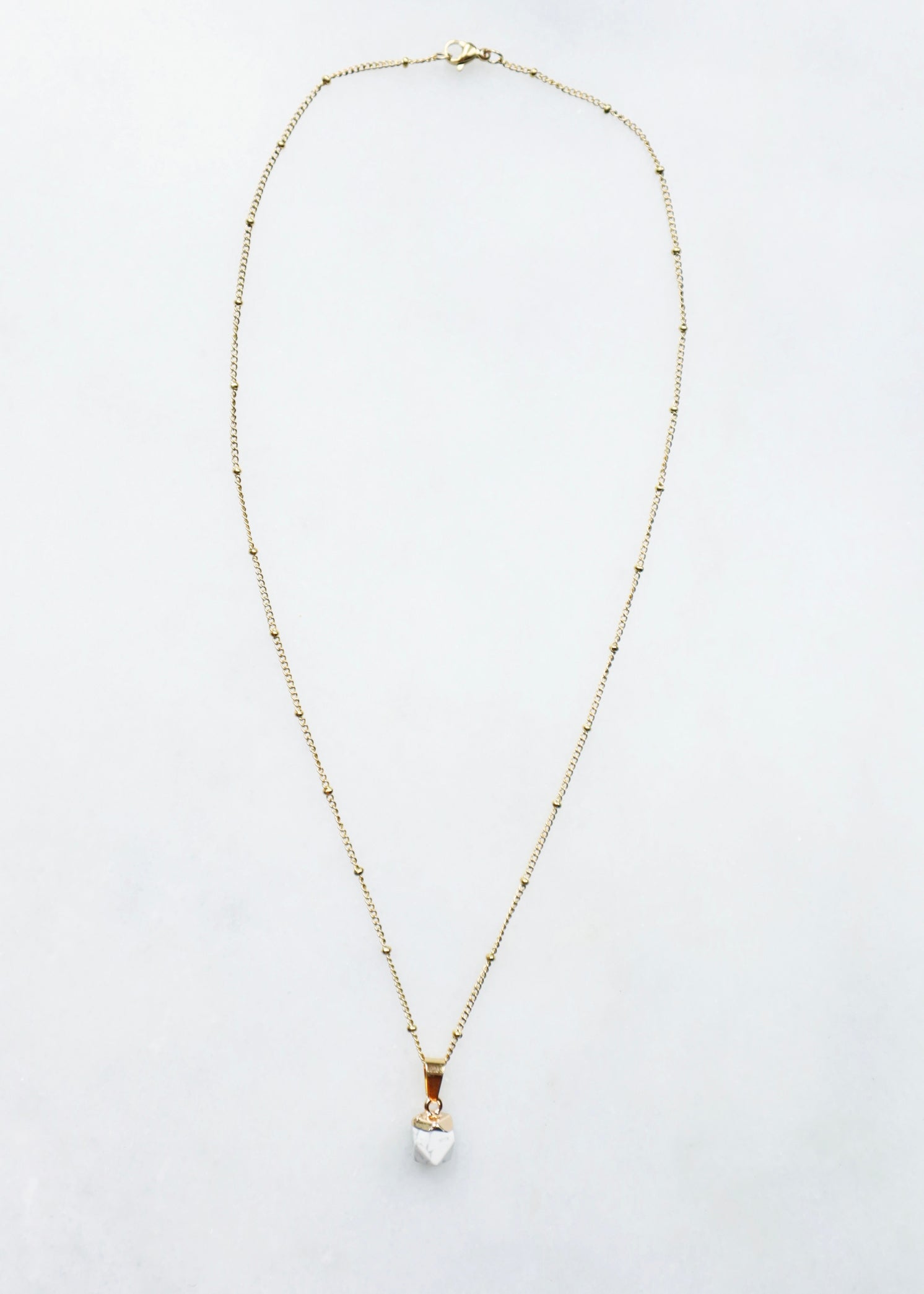 Howlite Necklace for Calm & Patience