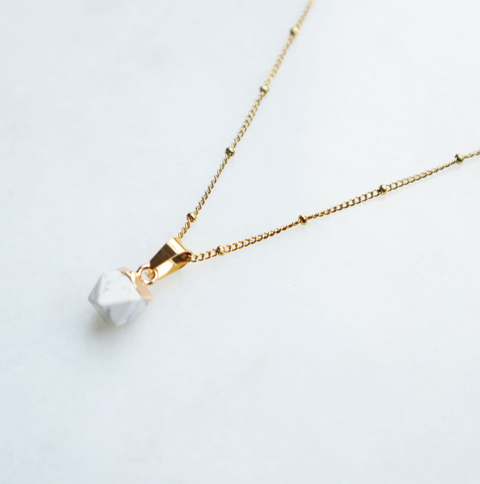Howlite Necklace for Calm & Patience