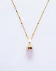 Rose Quartz Point Necklace