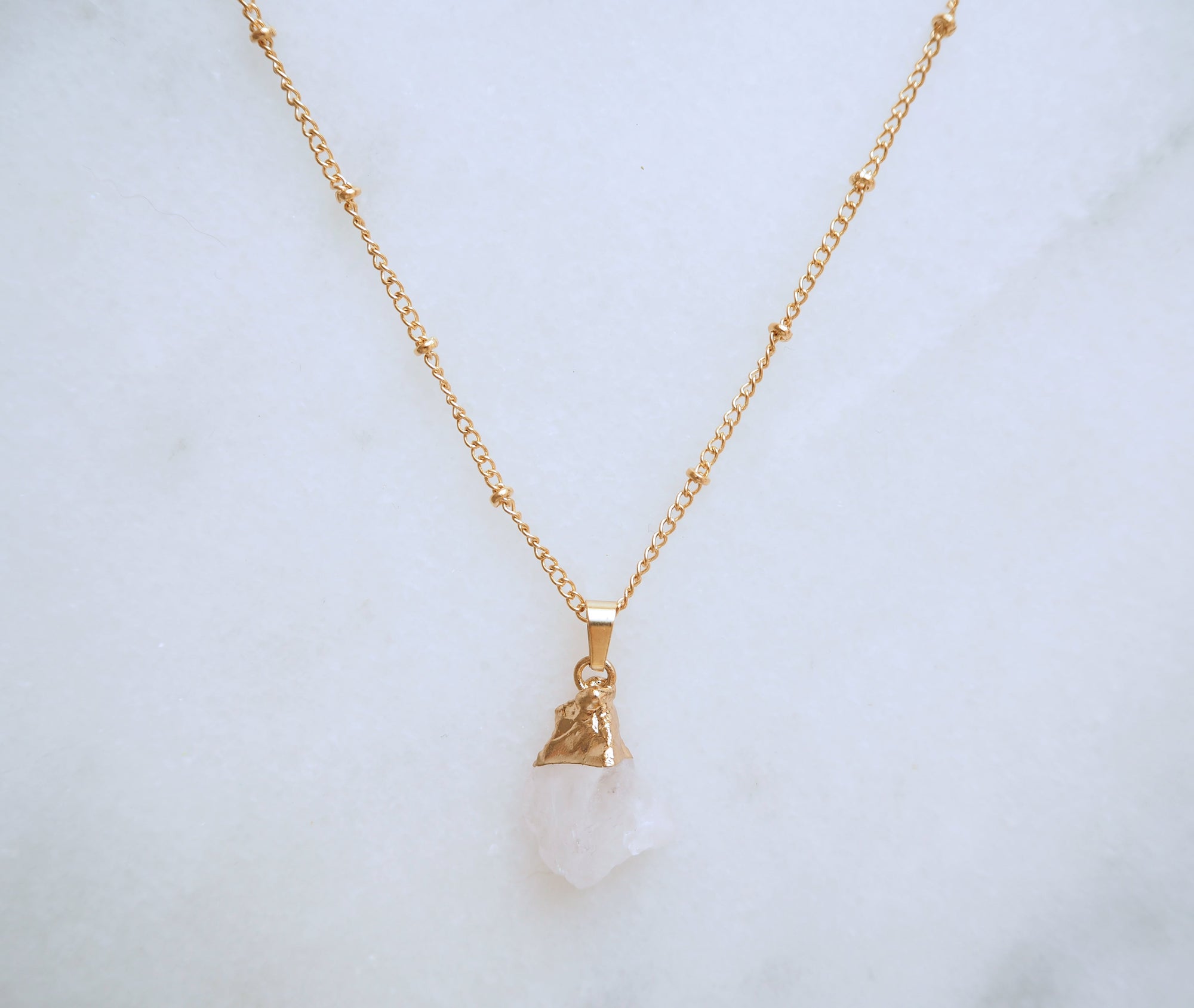 Clear Quartz Necklace for Clarity & Energy