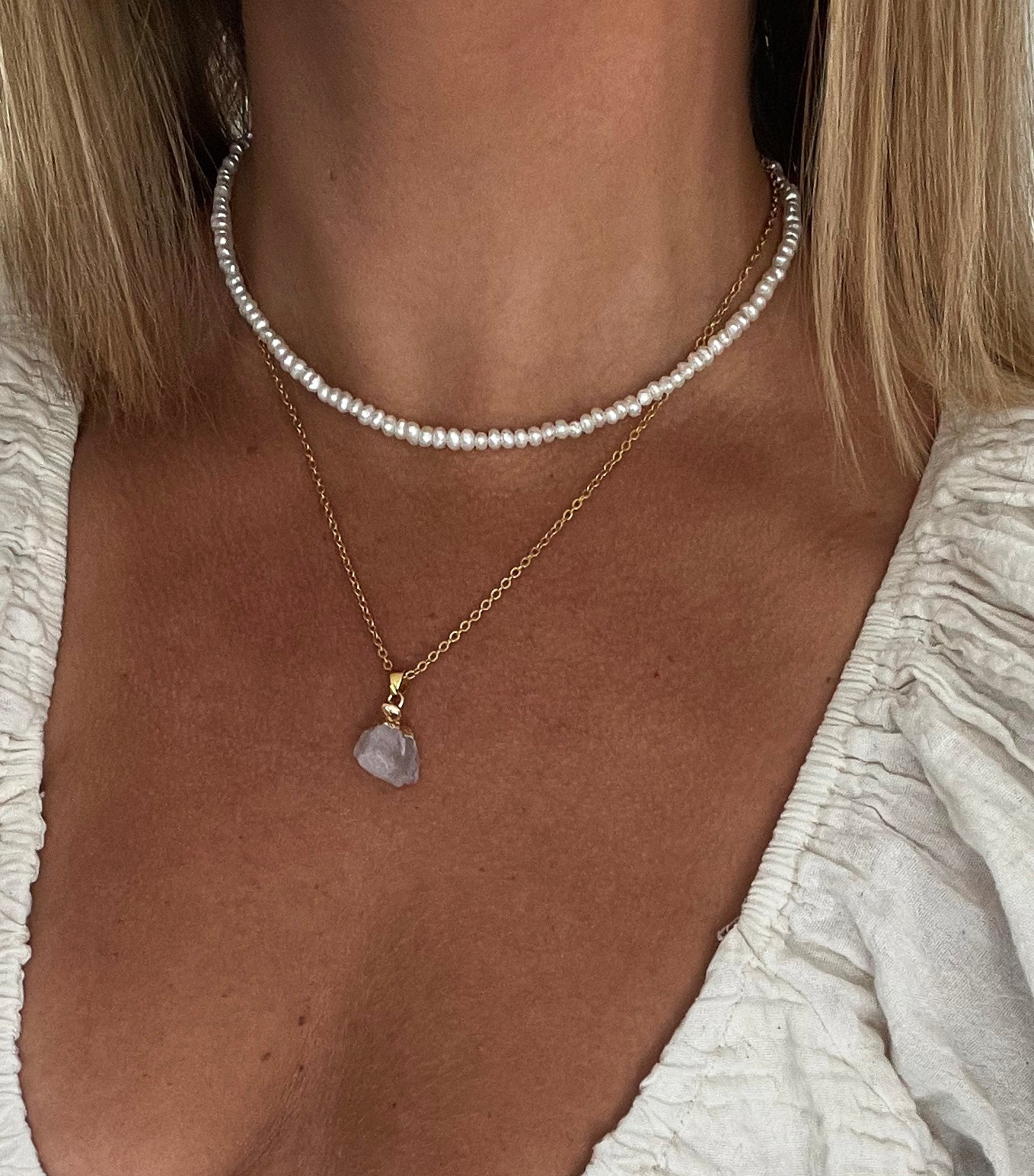 Clear Quartz Necklace for Clarity & Energy