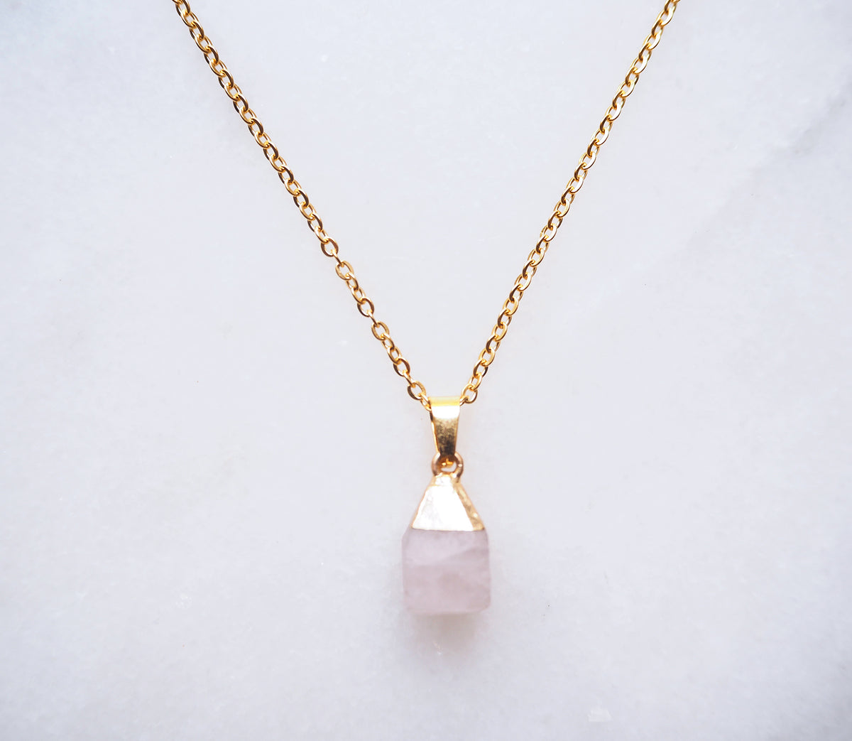 Quartz crystal store necklace