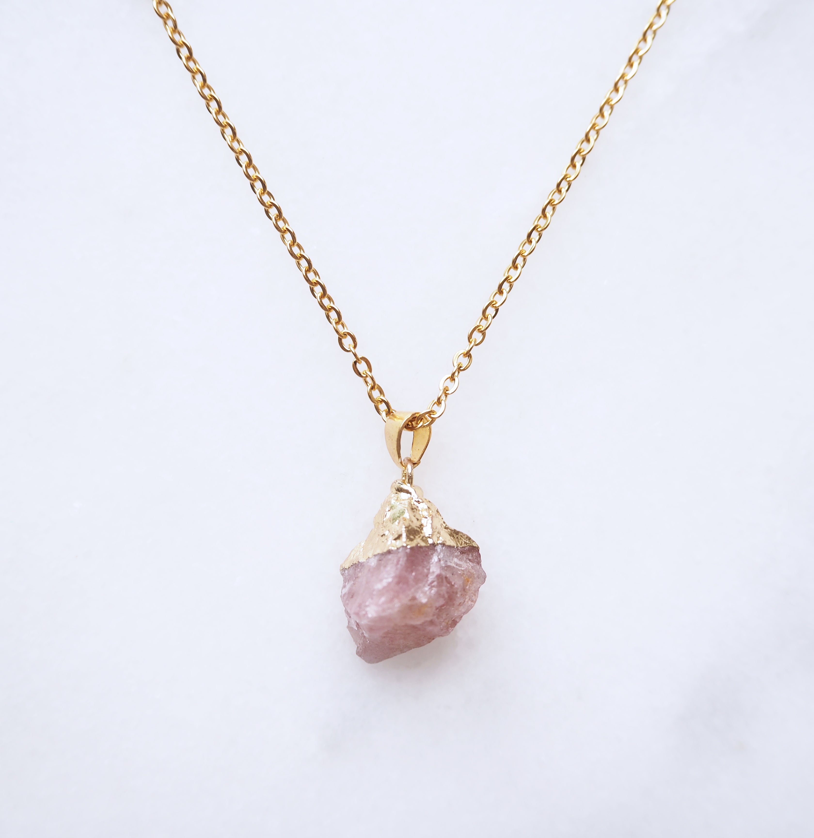 Strawberry quartz deals pendant