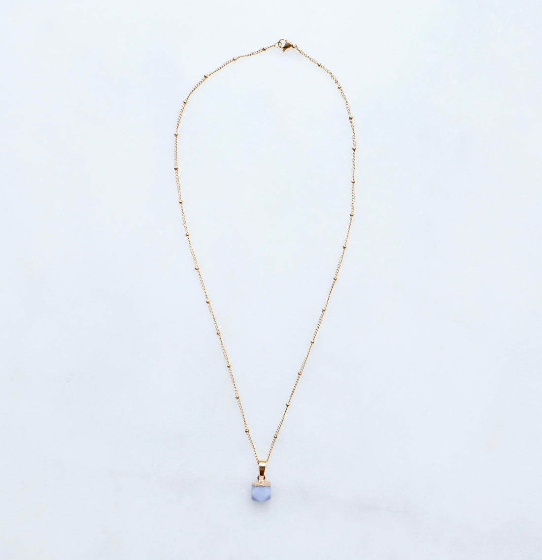 Blue Agate Necklace - XS