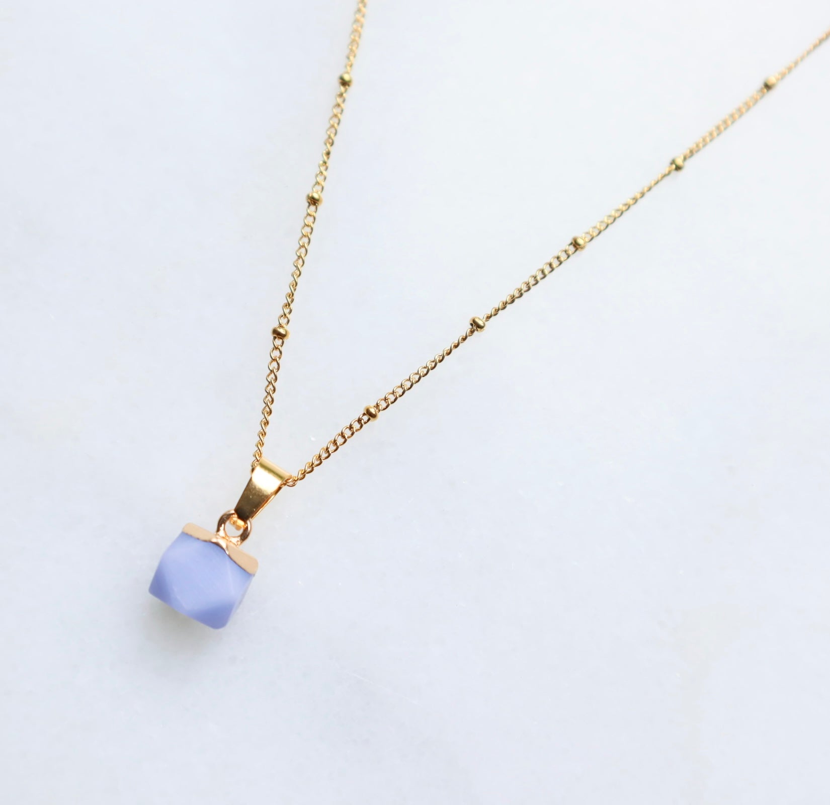 Blauwe Agaat Ketting voor Kalmte en Helderheid (XS) – Tuuli Stones