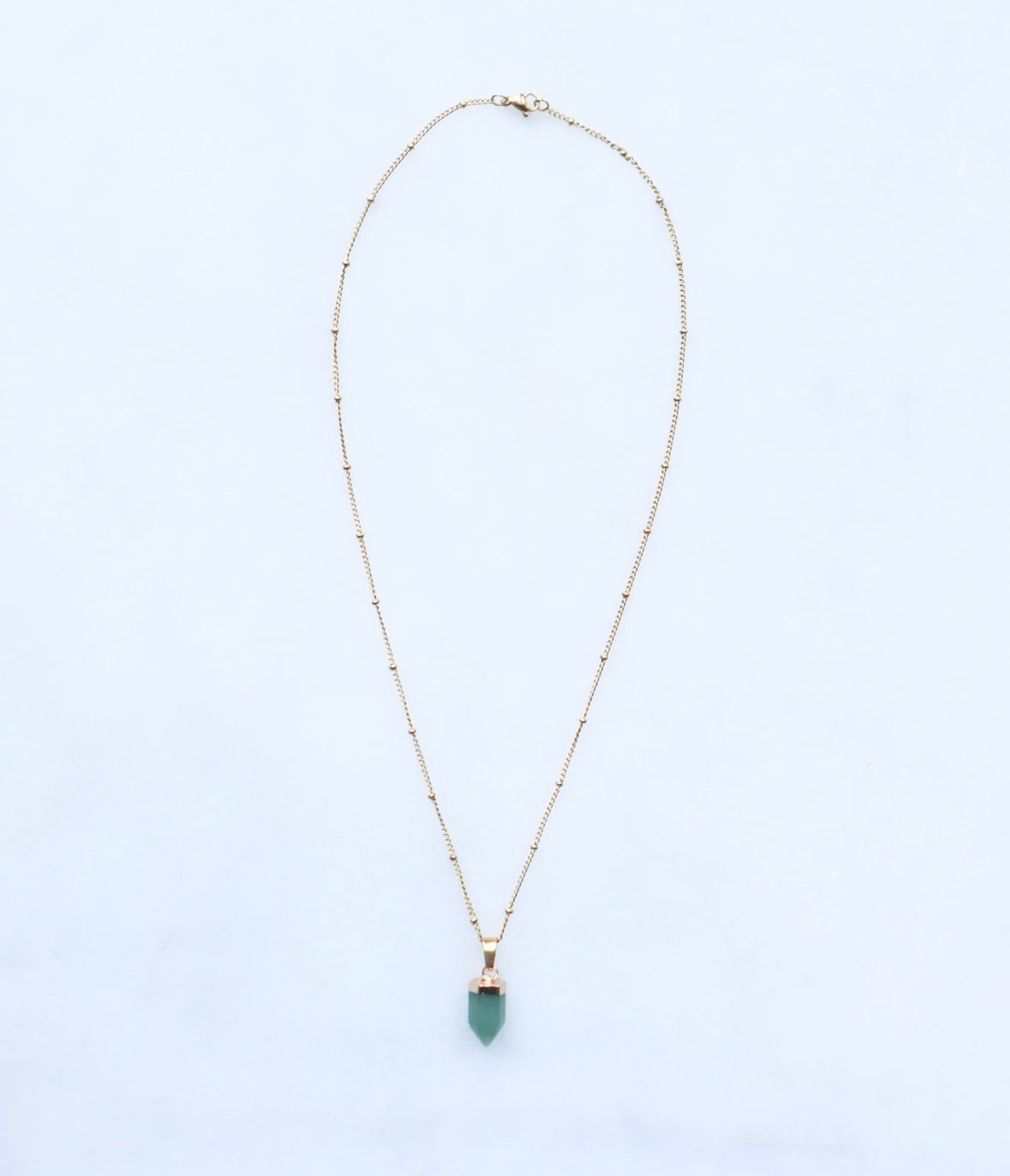 Groene Aventurijn Puntketting voor Geluk &amp; Succes