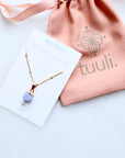 Blue Agate Necklace - XS