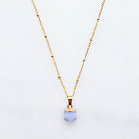 Blue Agate Necklace - XS