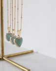 Amazonite Heart Necklace