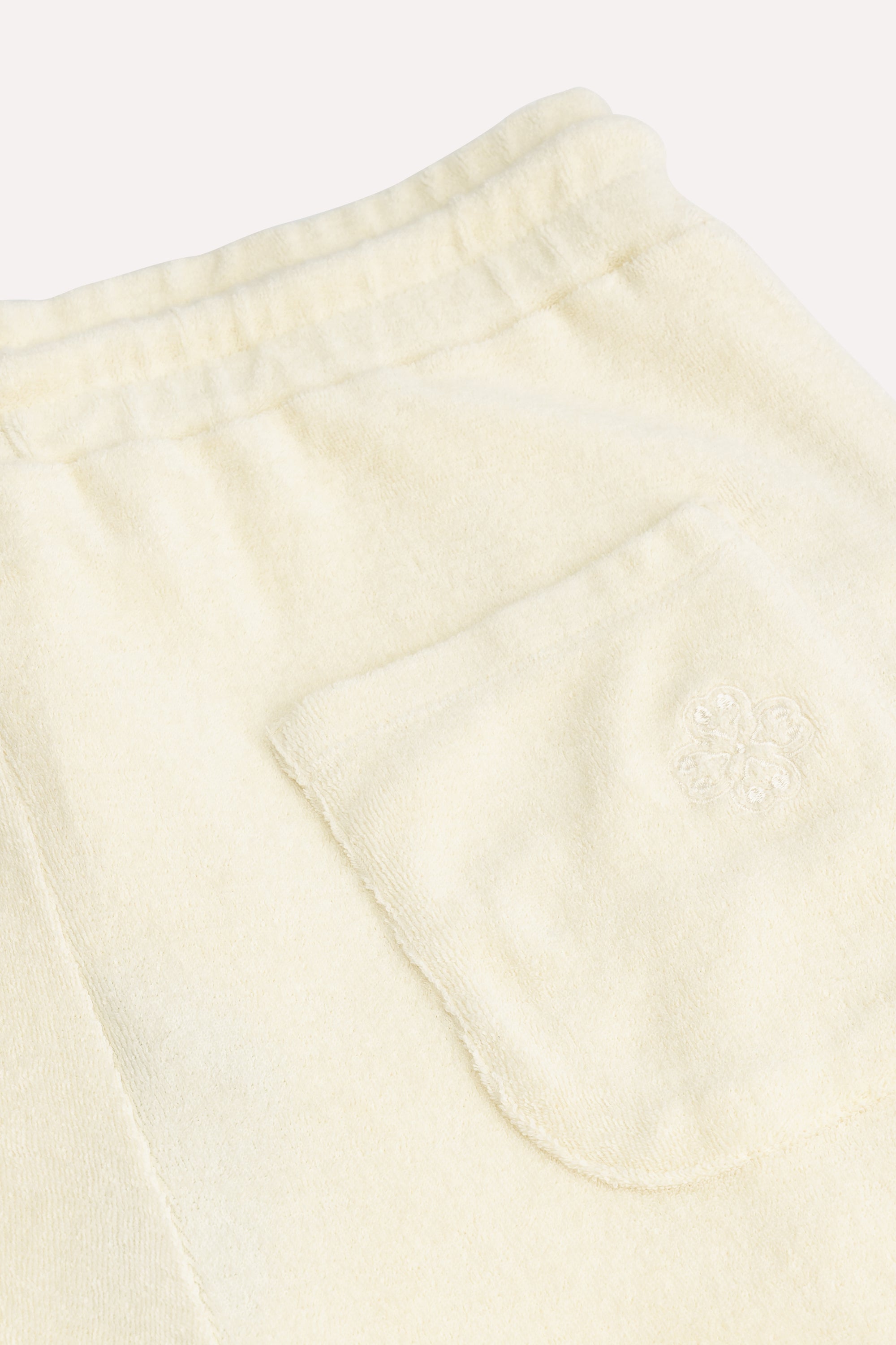 Unisex Meditation Terry Pants Creme