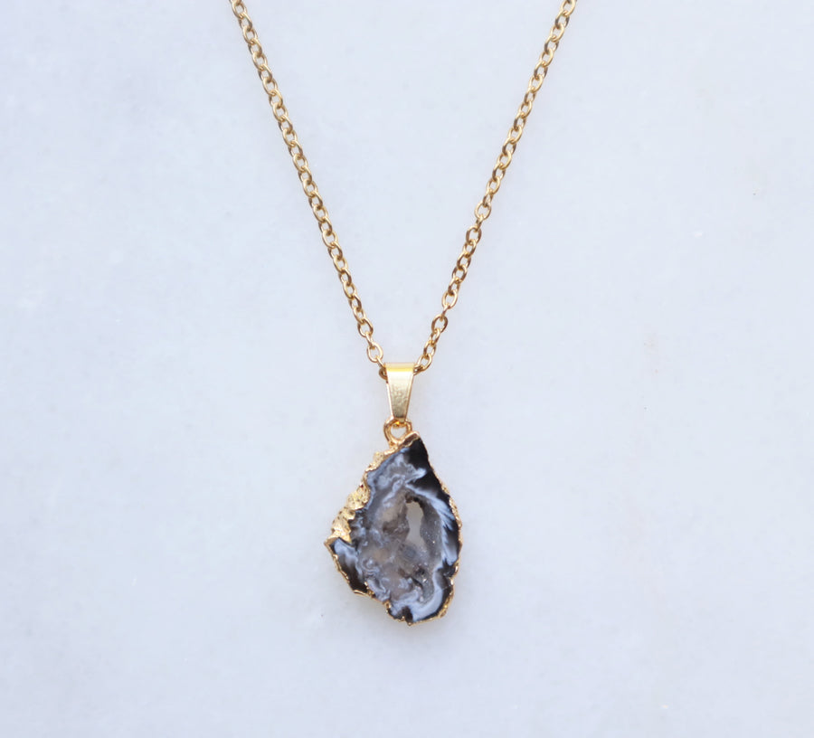 Agate Geode Necklace