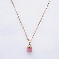 Pink Chalcedony Necklace