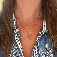 Pink Chalcedony Necklace