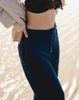 Unisex Meditation Terry Pants Navy