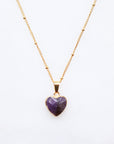 Amethyst Heart Necklace