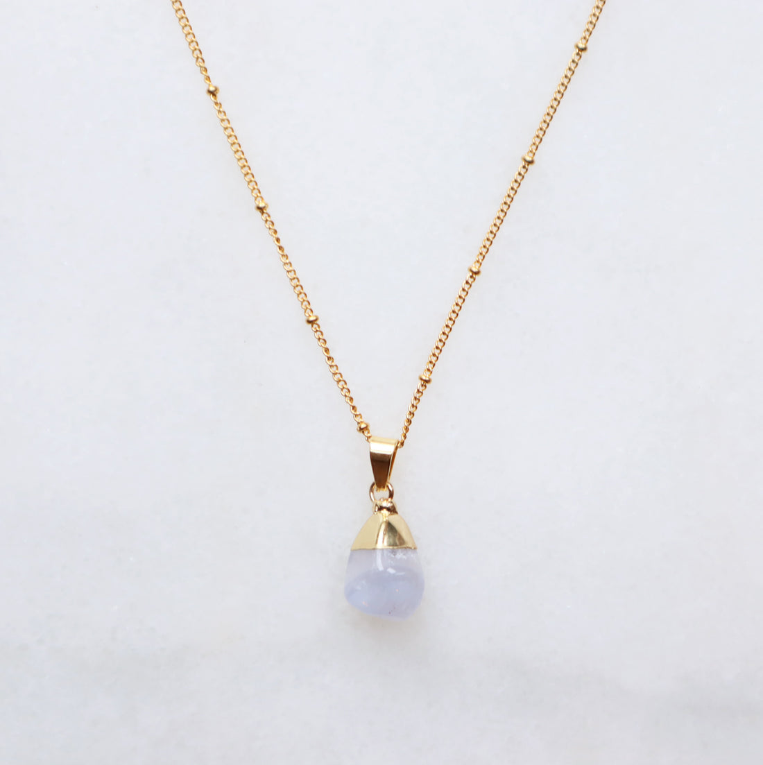 Blue Agate Necklace