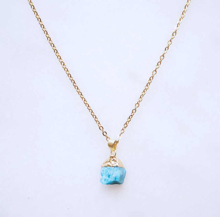 Blue Apatite Necklace