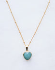 Green Aventurine Heart Necklace