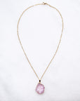 Limited Edition Pink Druzy Sprinkle Necklace - Small