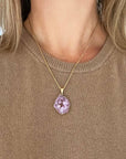 Limited Edition Pink Druzy Sprinkle Necklace - Small