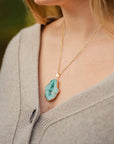 Limited Edition Turquoise Druzy Sprinkle Necklace